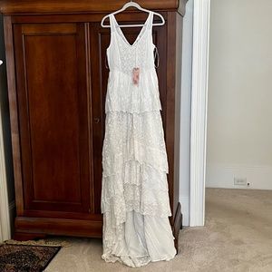 LoveShackFancy “Sarabi” Bridal Dress True White